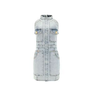 Balmain Denim Mini Dress Women